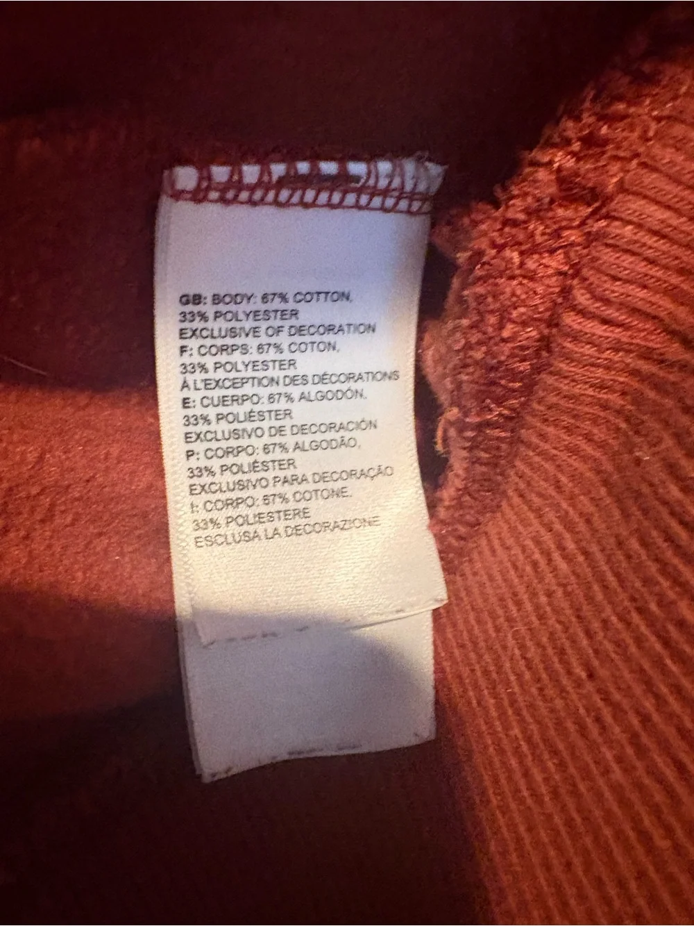 The North Face Men's Half Dome Pullover Hoodie Burnt Orange Rust Large Gorpcore